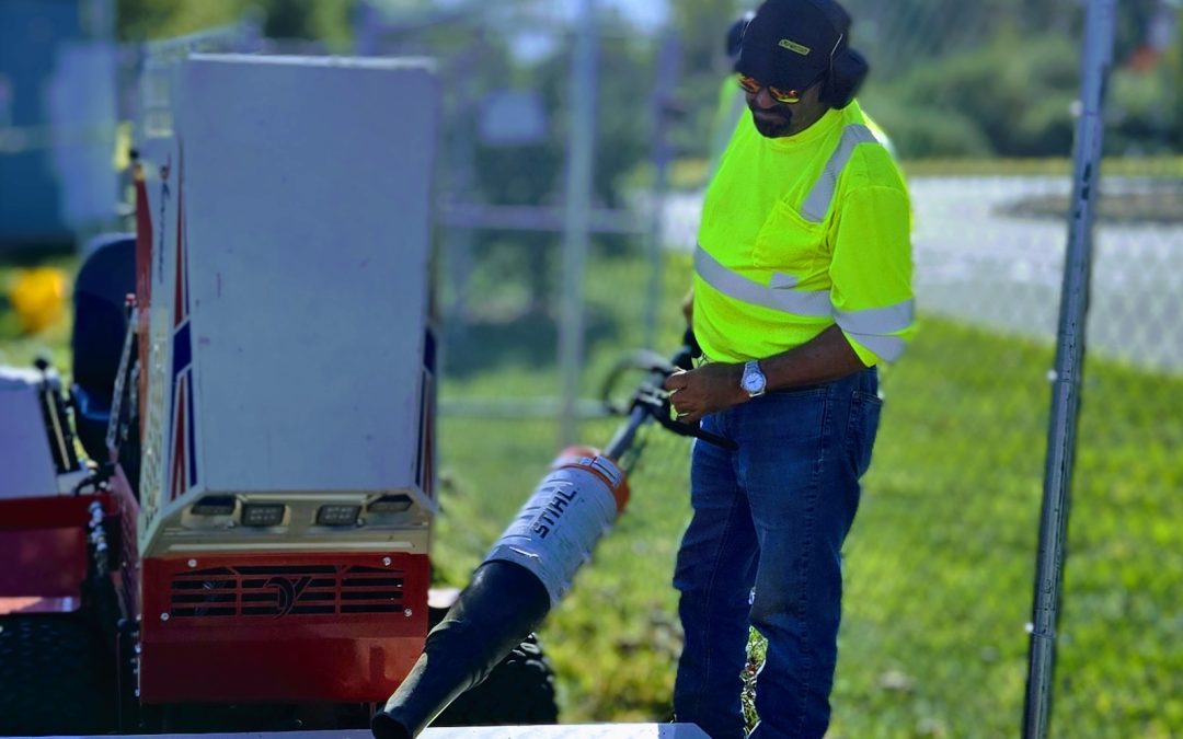 Why Blowing Off Your Mower After Mowing a Solar Field Is Essential